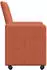 vidaXL Esszimmerstühle mit Rollen 2er-Set Rotorange 57x66x94cm (42017806)