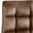 CLP Saranda Esszimmerstuhl 2er-Set, Samt, Braun, Schwarzes Metallgestell (326682)
