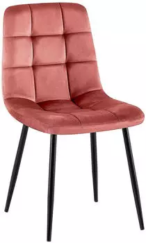 CLP Antibes Esszimmerstuhl Samtbezug, gepolstert, Rosa (323617)