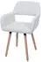 MCW A50 II Esszimmerstuhl Cord-Stoff 400g/m² Creme-Weiß (MCW-A50 II)