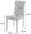 MCW E58 Esszimmerstuhl Stoff grau, helle Beine, 2er-Set (MCW-E58)