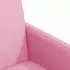 vidaXL Esszimmerstühle mit Rollen 2er-Set Rosa Stoff 57x66x94cm (42017816)