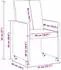 vidaXL Esszimmerstühle mit Rollen 2er-Set Rosa Stoff 57x66x94cm (42017816)