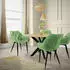 ML-Design Esszimmerstuhl 2er Set Samt Salbei