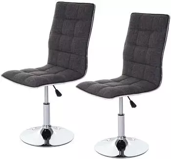 MCW MCW-C41 Esszimmerstuhl Textil Hellgrau, 2er-Set (MCW-C41)