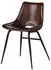 Massivmoebel24 Iron Label Stuhl #22 Echtleder Braun 47x59x78cm (09-151-890-0022)