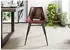 Massivmoebel24 Iron Label Stuhl #22 Echtleder Braun 47x59x78cm (09-151-890-0022)