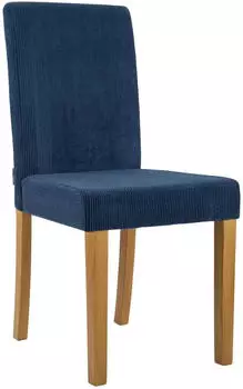 CLP Ina Esszimmerstuhl Cord Polsterstuhl, Blau (326065)