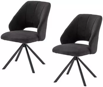 Jockenh&ouml;fer Fabrizio Polsterstuhl Drehstuhl 360&deg;, schwarz (48182041-0)