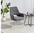 Duo Collection Maila 4-Fußstuhl Polyester/Nylon anthrazit/cashmere 180° drehbar (67396761-0)