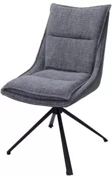 MCW Esszimmerstuhl N71 drehbar Stoff/Kunstleder grau (MCW-N71)