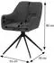 MCW MCW-O47 Esszimmerstuhl 6er-Set drehbar Stoff 270g/m² hellgrau (99493)