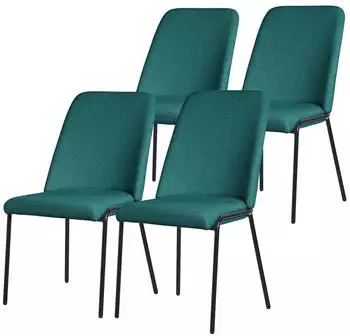 ML-Design Esszimmerstuhl Stoff Petrol, Metallbeine (490018505)