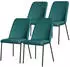 ML-Design Esszimmerstuhl Stoff Petrol, Metallbeine (490018505)