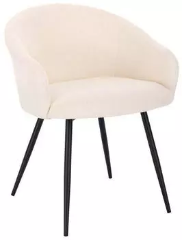 Home Deluxe Celeste Polsterstuhl Samt Weiß, 5er-Set