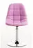 CLP Emil Lounge-Sessel Kunstleder Rosa Drehbar Chromgestell (181997257)
