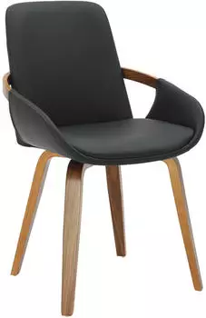 CLP Bertol Esszimmerstuhl Kunstleder Bugholz Walnussoptik (327568)