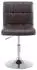 CLP Palma V2 4er-Set Loungesessel Kunstleder braun, höhenverstellbar, drehbar (Palma V2)