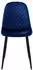 ML-Design Esszimmerstuhl 4er Set Samt Dunkelblau