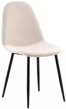 ebuy24 Polar Esszimmerstuhl Velour Beige 2er-Set (60-19912-880)