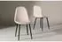 ebuy24 Polar Esszimmerstuhl Velour Beige 2er-Set (60-19912-880)