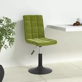 vidaXL Esszimmerst&uuml;hle 6er-Set Drehbar Hellgr&uuml;n Samt (3089302)