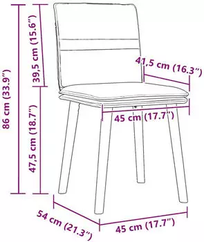 vidaXL Esszimmerst&uuml;hle 2 Stk. Stoff Dunkelgr&uuml;n (4101260)