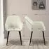 CLP Luena Esszimmerstuhl gepolstert, Stoff, Metallgestell, creme (327422)