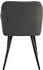 xonox.home Lea Esszimmerstuhl 2er-Set Webstoff Anthrazit Metallbeine 56x83x60cm