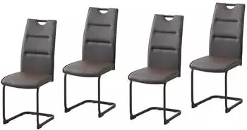 HTI-Living Schwingstuhl DannyP Kunstleder Braun (DannyP PU Braun)