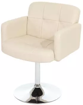 MCW Houston Esszimmerstuhl Drehstuhl Kunstleder creme