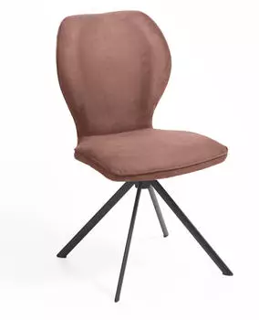 Niehoff Colorado Trend-Line Design-Stuhl Eisengestell, Polyester braun