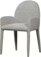 WOOOD Esszimmerstuhl "Elegance aus Boucl&eacute;-Gewebe mit Armlehnen H 83 x B 54 cm" ()