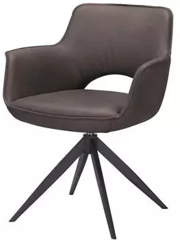 Niehoff Chester Schalensessel Lederlook Metall-Stativgestell (CHESTER)