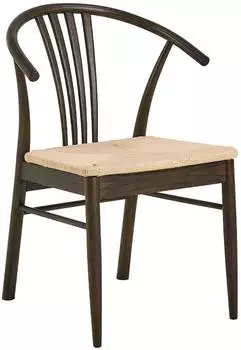 ebuy24 York Esszimmerstuhl mit Armlehnen, Holz, Wei&szlig; (11-0000107647)