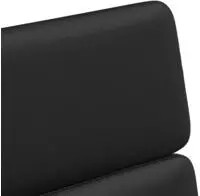 vidaXL Esszimmerst&uuml;hle mit Rollen 2 stk. Kunstleder Schwarz