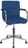 vidaXL Esszimmerstuhl Drehbar Stoff Blau