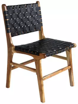 ebuy24 Perugia Esszimmerstuhl Holzwerkstoff Natur, Schwarz (5713917010561)