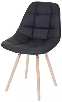 MCW Esszimmerstuhl MCW-A60 II Retro Kunstleder Schwarz (MCW-A60 II)