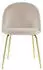 Kauf-Unique Melbourne chair in velvet and stainless steel x2 beige