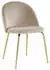 Kauf-Unique Melbourne chair in velvet and stainless steel x2 beige