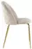 Kauf-Unique Melbourne chair in velvet and stainless steel x6 beige