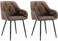 Esszimmerst&uuml;hle 2er Set, K&uuml;chenstuhl Ergonomische, Loungesessel Polsterstuhl...
