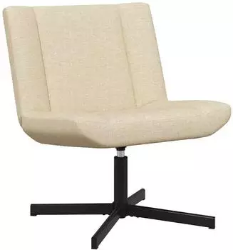 vidaXL Drehstuhl Stoff, creme (63x75x76cm)