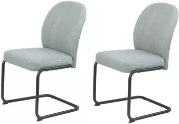 Hela KAREN II S Freischwinger Webstoff mint, 2er Set (38358)