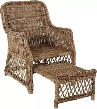 Home Affaire Rattanstuhl, handgefertigt, grau (17741613-0)