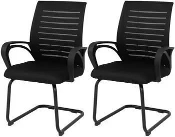 MCW K51 Esszimmerstuhl 2er-Set, Stoff 250g/m&sup2;, schwarz (MCW-K51)