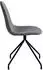 Svita Esszimmerstuhl Polyester hellgrau, Metallbeine, 2er-Set (92152)