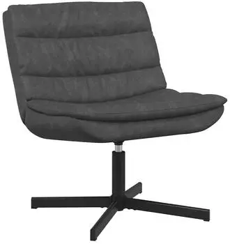 vidaXL Schwenkstuhl "Jet Black" Polyester, Metall