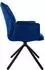 ML-Design Esszimmerstuhl drehbar, Samt, dunkelblau, mit Armlehne (2er-Set)